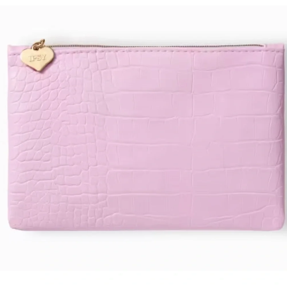 Ipsy ‘Self Love’ Light Pink Embossed Cosmetic Glam Bag